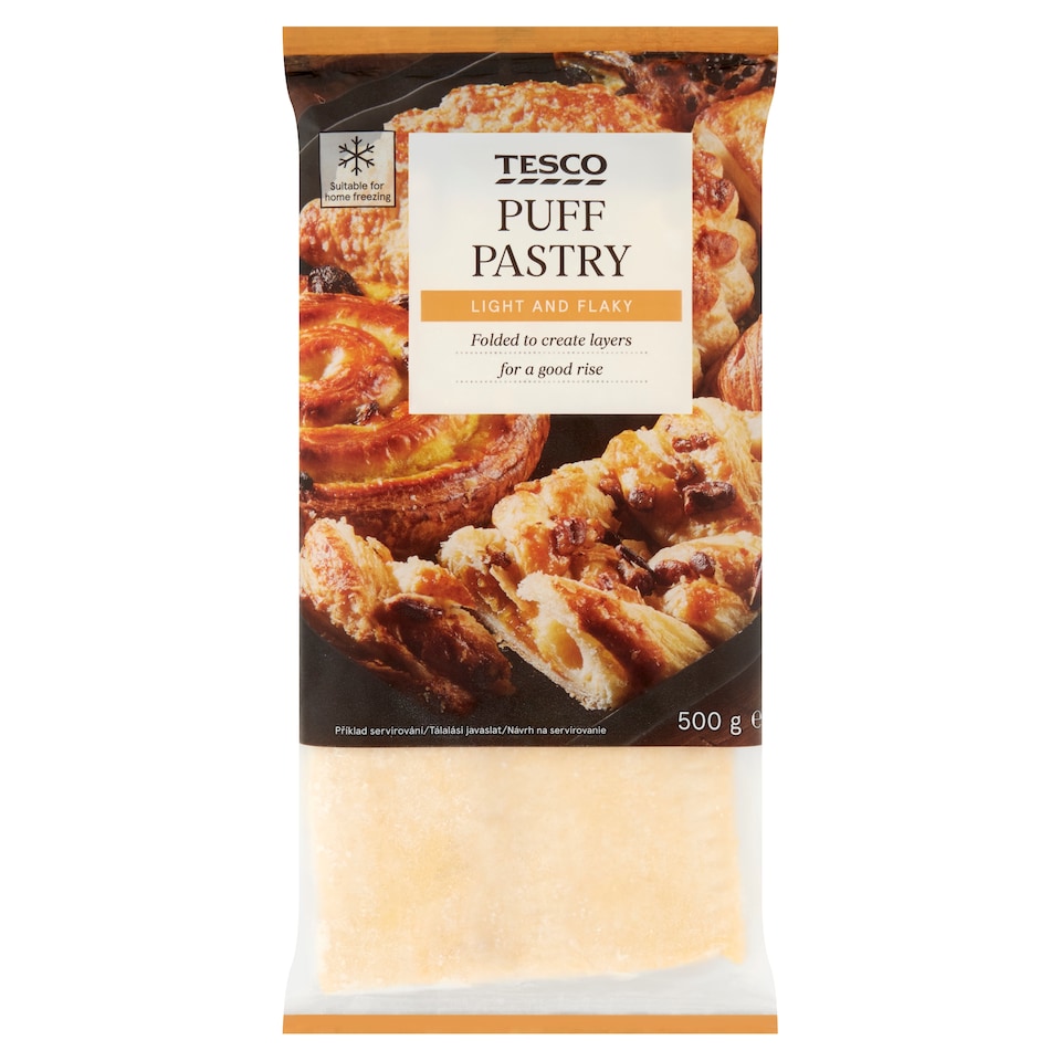 Tesco Lístkové cesto hlbokozmrazené 500 g