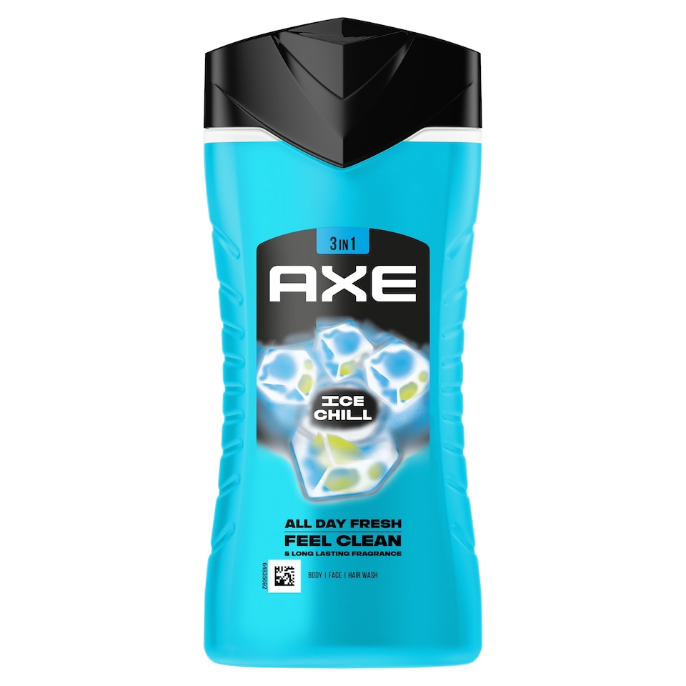 AXE Ice Chill 3 in 1 tusfürdő testre, arcra, hajra 250 ml