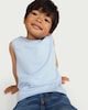 image 1 of F&F Boys Pure Cotton Vest in Blue