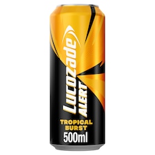 Lucozade Alert Energy Drink Tropical Burst 500ml