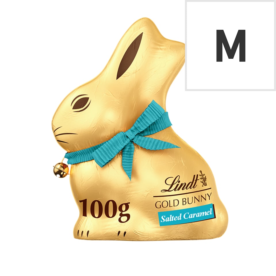 image 1 of Lindt Gold Bunny Salted Caramel Milk Chocolate 100G