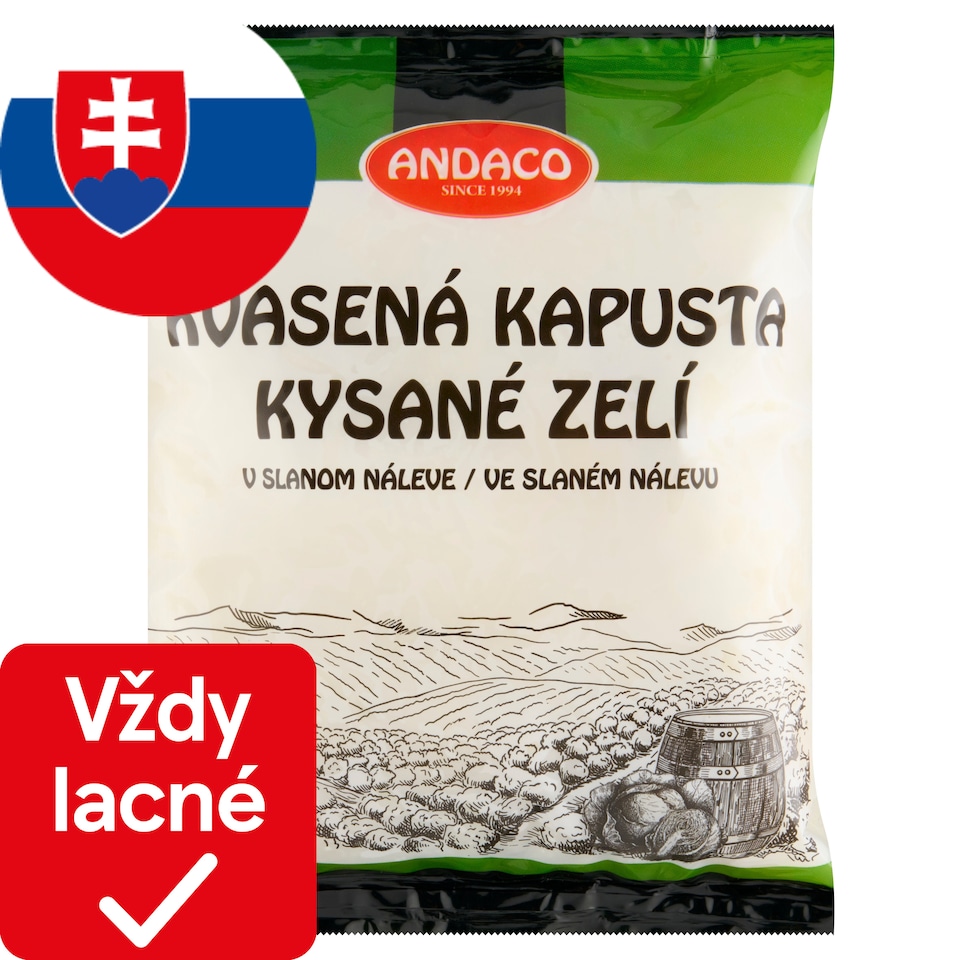 obrázok 1 z Andaco Kvasená kapusta v slanom náleve 1 kg