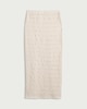 image 4 of F&F Textured Split Hem Co-ord Maxi Skirt in Cream