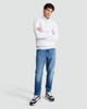 image 1 of F&F FREEFIT® Tapered Leg Jeans in Blue