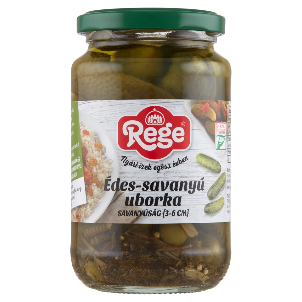 Rege édes-savanyú uborka savanyúság 3-6 cm 340 g 1. kép