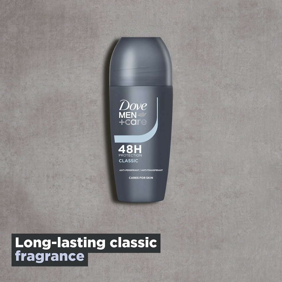 image 1 of Dove Men+Care 48h Classic Roll On Antiperspirant Deodorant 50ml