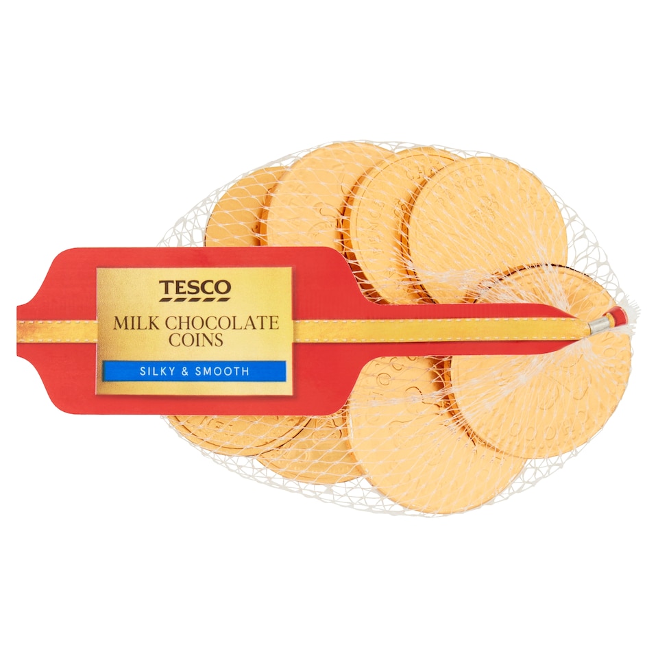 Tesco Milk Chocolate Coins 70G