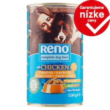 Reno Kompletné krmivo pre dospelé psy s kúsky pre psy s hydinou v omáčke 1240 g