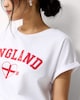 image 3 of F&F Pure Cotton England T-Shirt in White