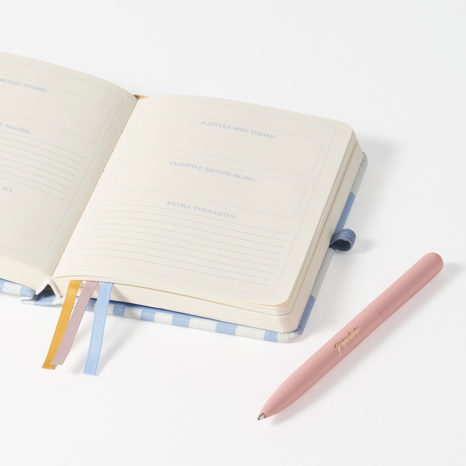 image 1 of Paperchase A6 Gratitude PU Journal & Pen
