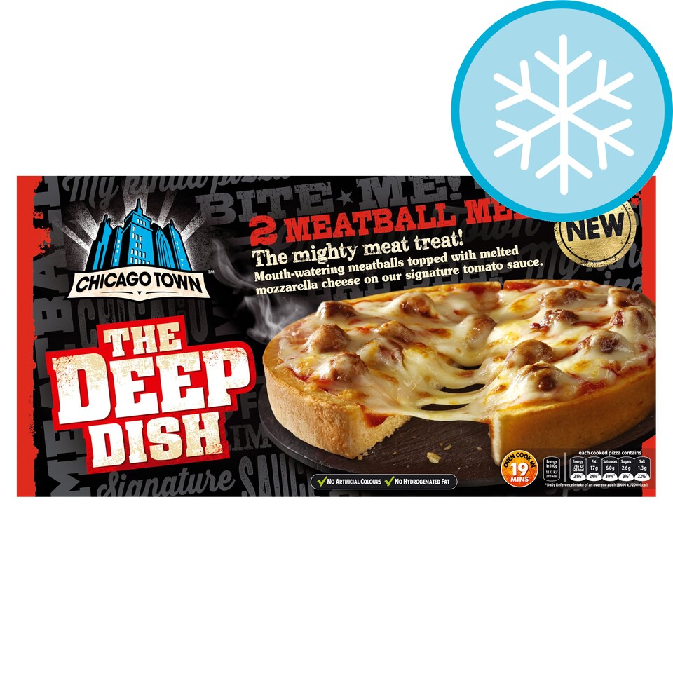 C/Town Deep Dish Meatball Melt Pizzas 320g Tesco Groceries