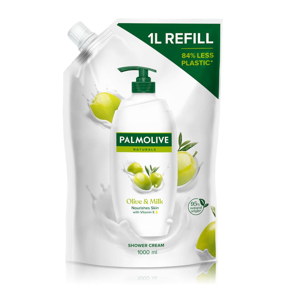obrázok 1 z Palmolive Naturals Olive & Milk Sprchový krém náhradná náplň 1000ml