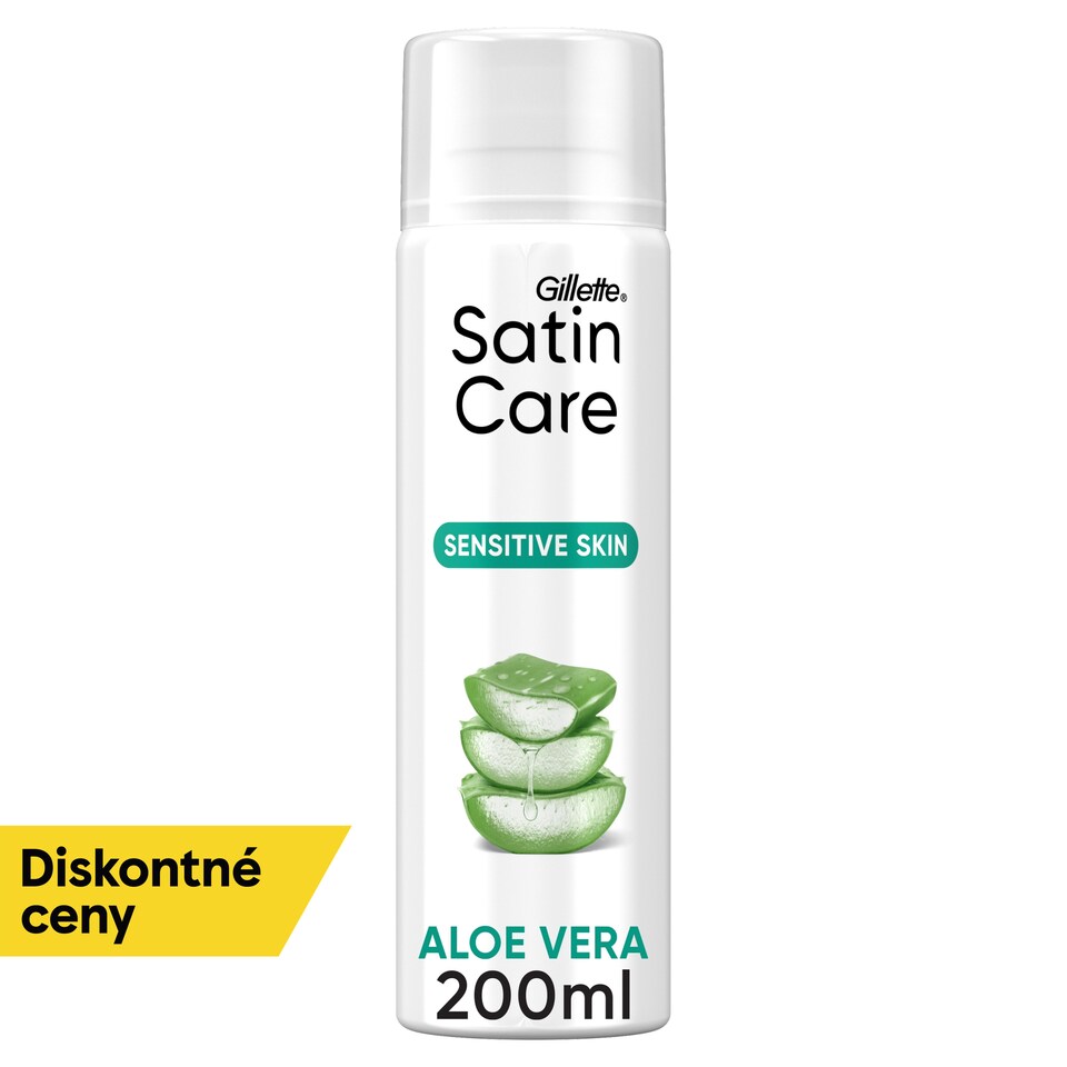 obrázok 1 z Gillette Satin Care Gél na Holenie pre Ženy s Dotykom Aloy na Citlivú Pokožku
