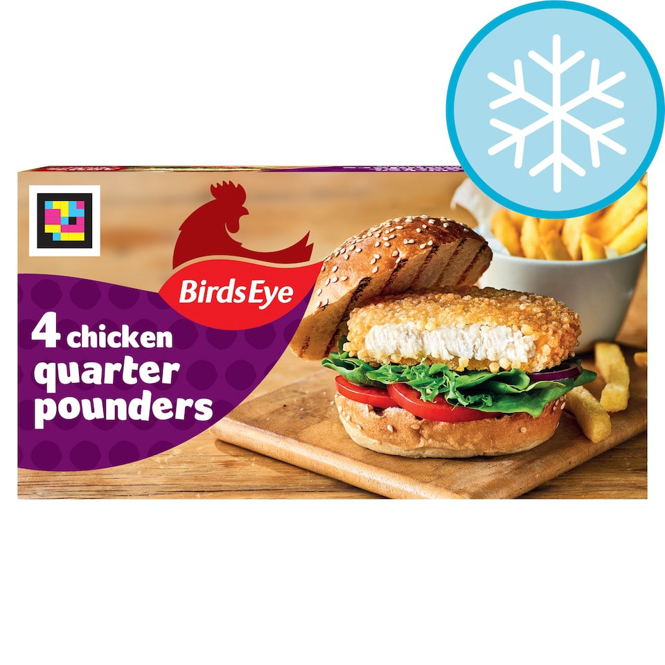 image 1 of Birds Eye Chicken Quarter Pounders 4 Pack 454g