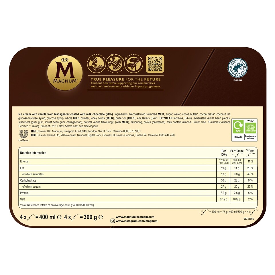 image 1 of Magnum Classic 4X100ml