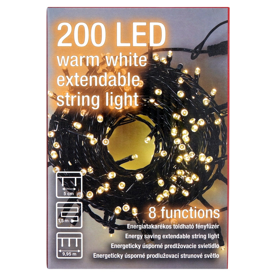 obrázok 1 z Snow Meister SM2768 200 LED výsuvných svietidiel v teplej bielej farbe