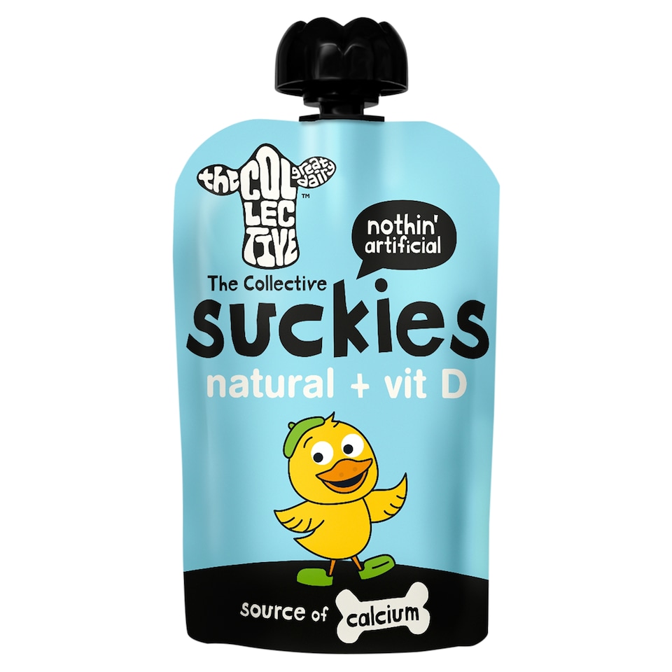 The Collective Suckies Natural + Vitamin D Yoghurt Pouch 90g