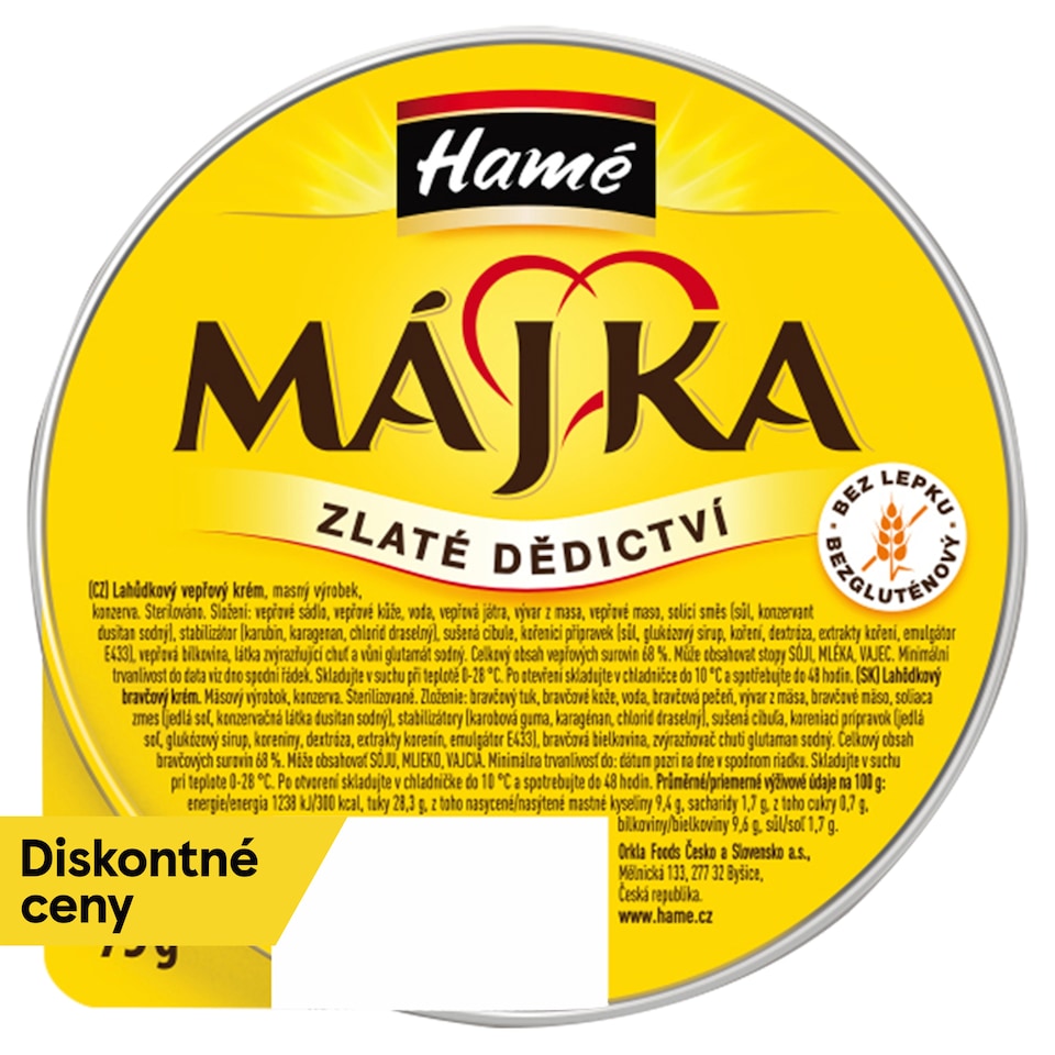 Hamé Májka Delicious Pork Pate 75 g