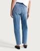 image 3 of F&F High Rise Slim Fit Mom Jeans in Blue