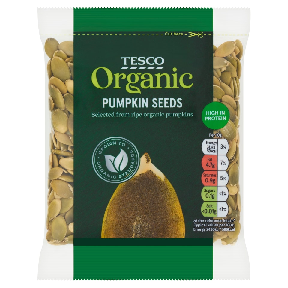 Tesco Organic Pumpkin Seeds 100G
