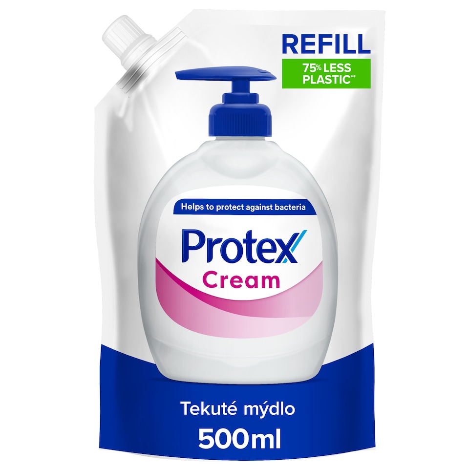 Obrázek 1 pro produkt Protex Cream tekuté mýdlo na ruce náhradní náplň 500 ml