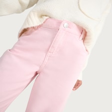 F&F Girls Pure Cotton Wide Leg Jeans in Pink