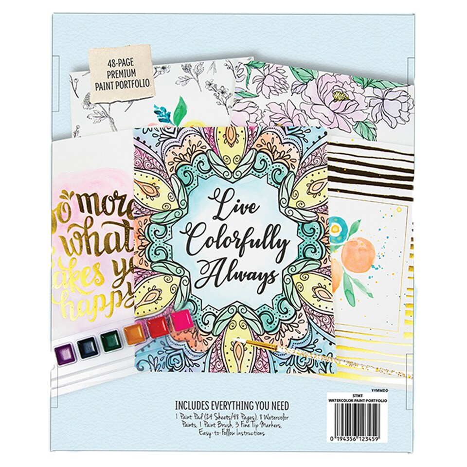 image 1 of Stmt Diy Watercolour Paint Portfolio