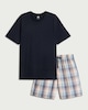 image 4 of F&F Pure Cotton Checked Pyjama Set in Multi