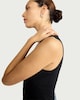 image 1 of F&F Polyamide Scoop Neck Vest in Black