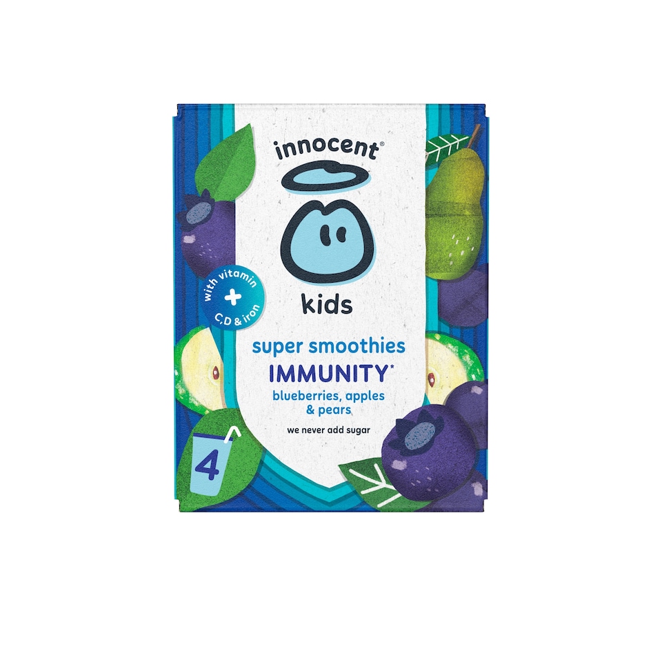 image 1 of Innocent Kids Super Smoothie Blueberry 4X150ml