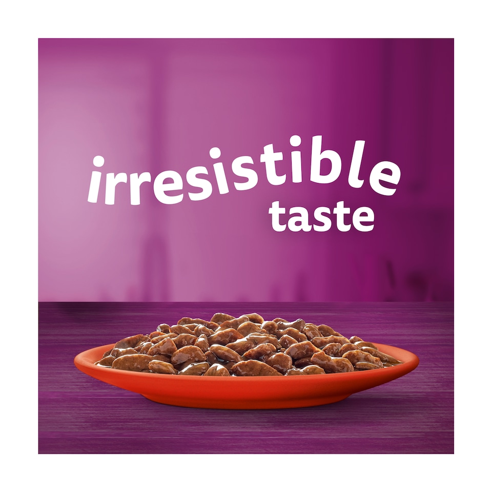 image 1 of Whiskas Adult Wet Cat Food Pouches Meaty Meals in Gravy 12x85g