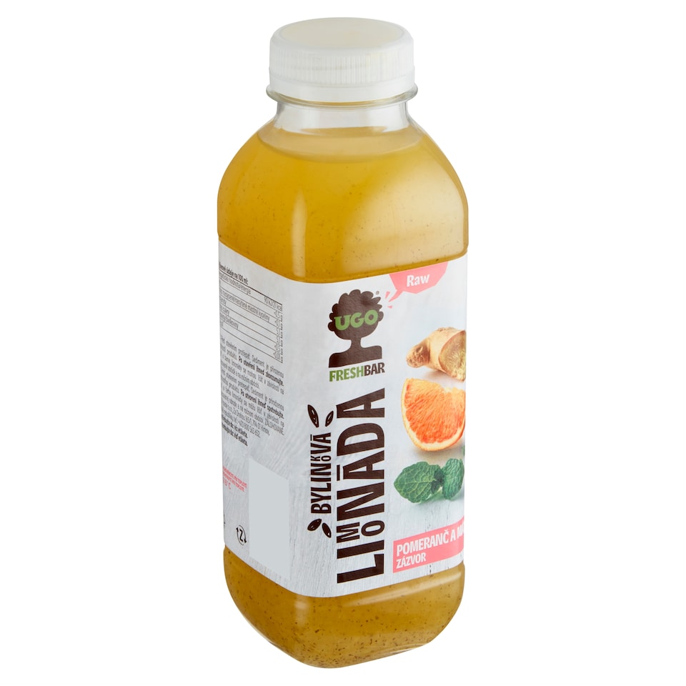 Obrázek 1 pro produkt Ugo Bylinková limonáda pomeranč a máta zázvor 500ml