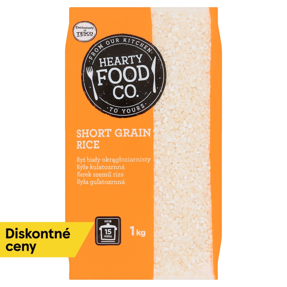 Hearty Food Co. Short Grain Rice 1 kg