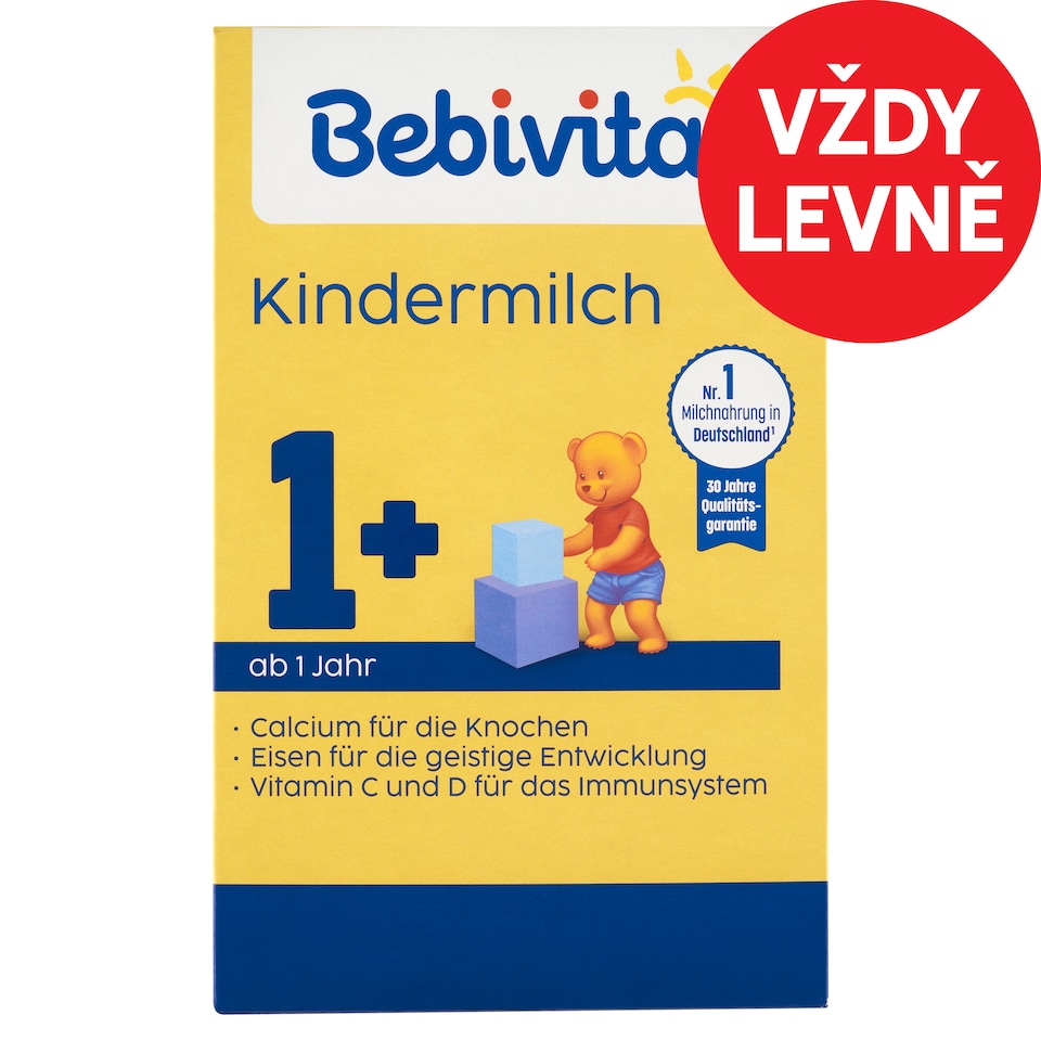 Obrázek 1 pro produkt Bebivita Junior 1+ mléčný nápoj od ukončeného 12. měsíce 500g