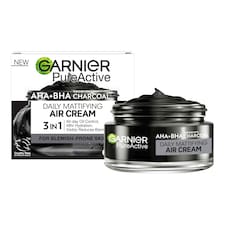 Garnier Pure Active AHA + BHA Charcoal Daily Mattifying Air Cream 50ml