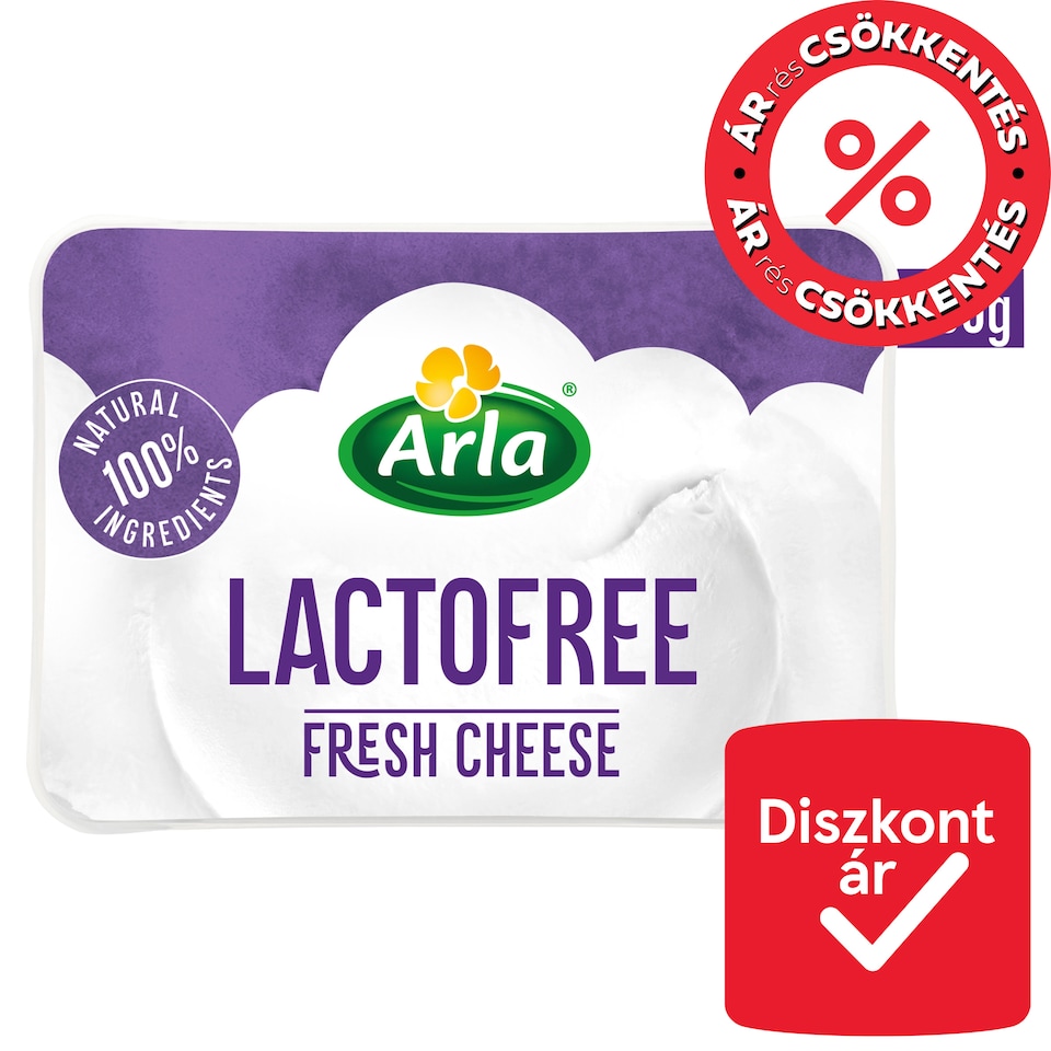 Arla friss zsíros laktózmentes krémsajt 200 g  1. kép