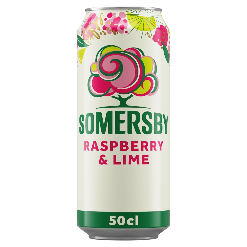 Somersby Raspberry & Lime cider almalé alapú szénsavas alkoholos ital 4,5% 0,5 l