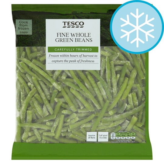 Tesco Very Fine Whole Green Beans 900G Tesco Groceries