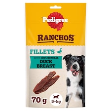 Pedigree Ranchos Dog Treats Fillets Duck 70g