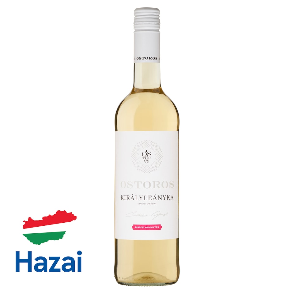 Ostorosbor Felső-Magyarországi Királyleányka száraz fehérbor 11,5% 750 ml 1. kép