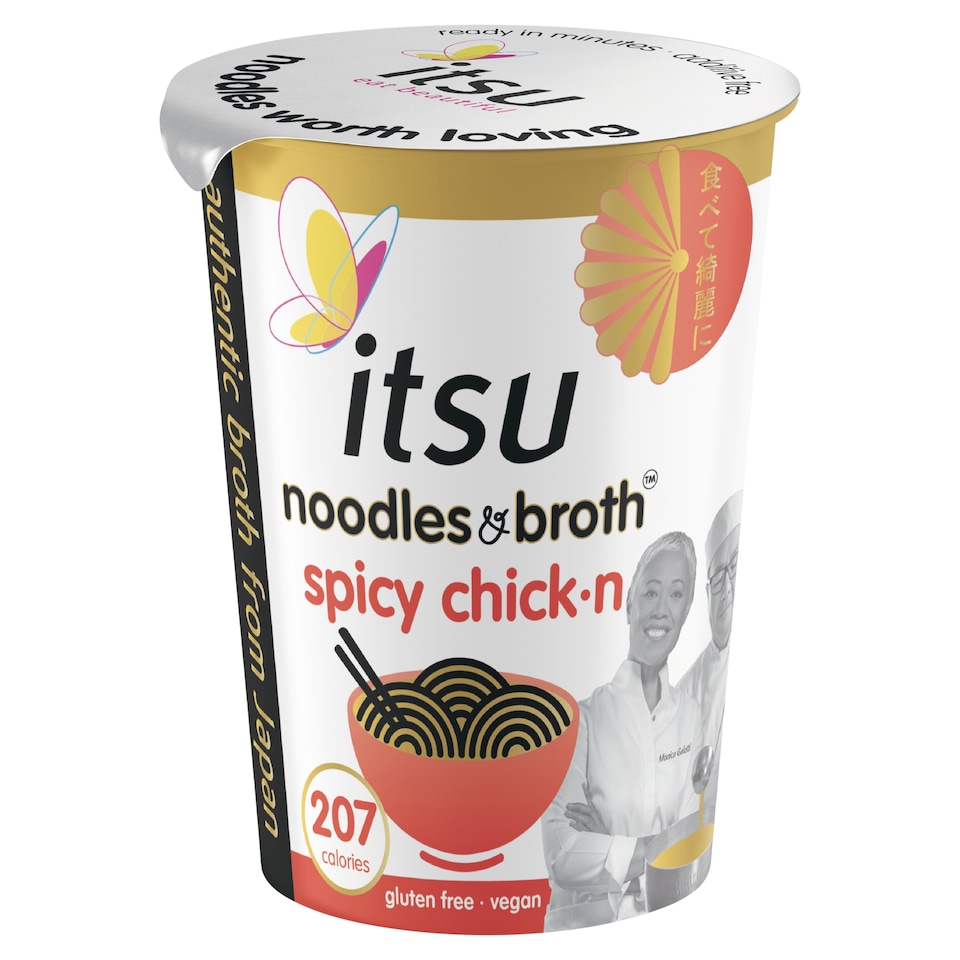 image 1 of itsu spicy chickn instant noodles & broth pot 64g
