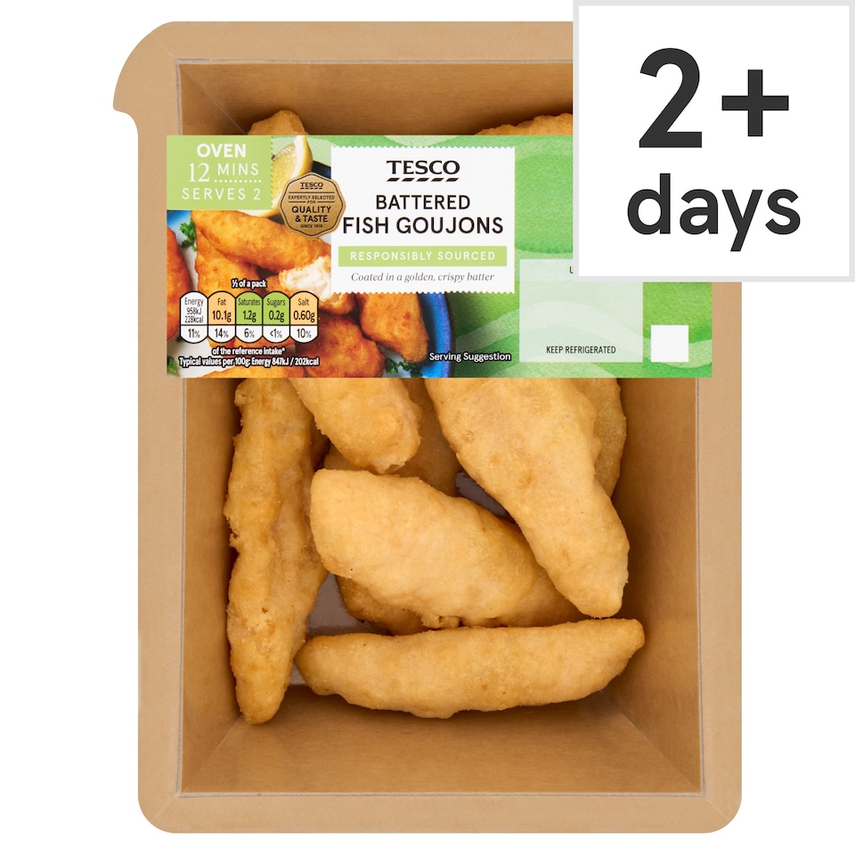 Tesco Battered Fish Goujons 240g
