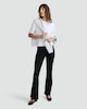 image 2 of The F&F Edit Pull On Flared Trousers in Black