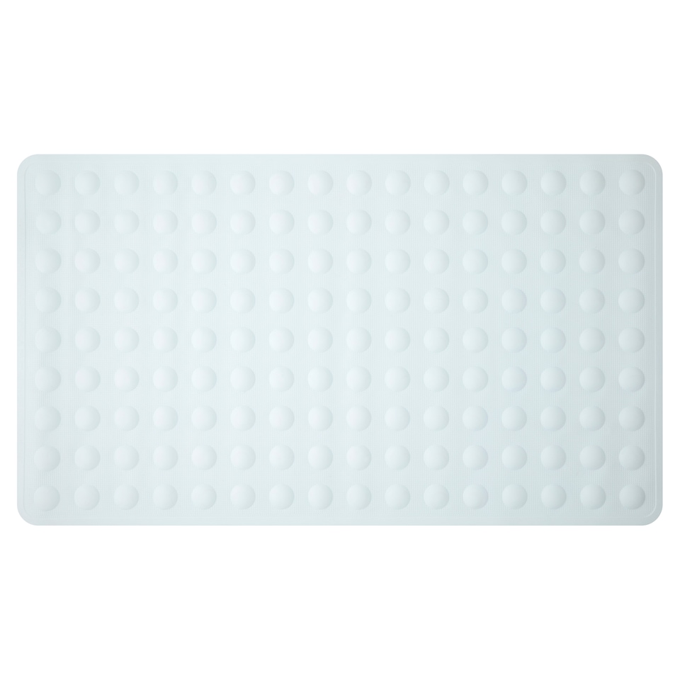 image 1 of F&F Home Rubber Bubble Bath Mat White