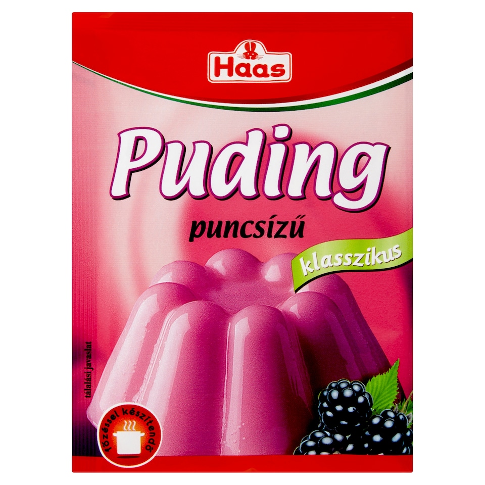 image 1 of Haas Klasszikus Punch Flavoured Pudding Powder 3 x 40 g