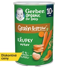 GERBER Organic chrumky s mrkvou 35 g