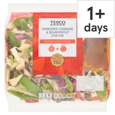 Tesco Shredded Cabbage & Beansprout Stir Fry 340g