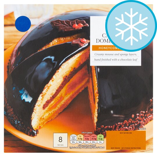 Tesco Salted Caramel Dome Gateau 625g Tesco Groceries