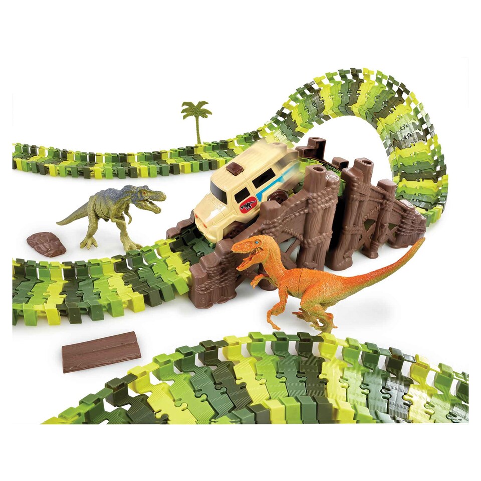 image 1 of Addo Totally Tracks Dino Jurassic Adventure Track 120 pcs