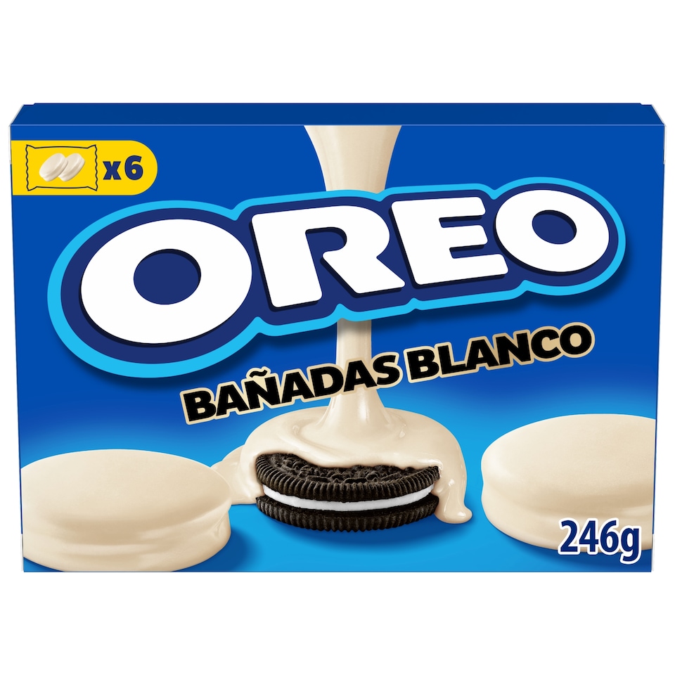 Oreo Cocoa Biscuits with Vanilla Filling in White Icing 246 g